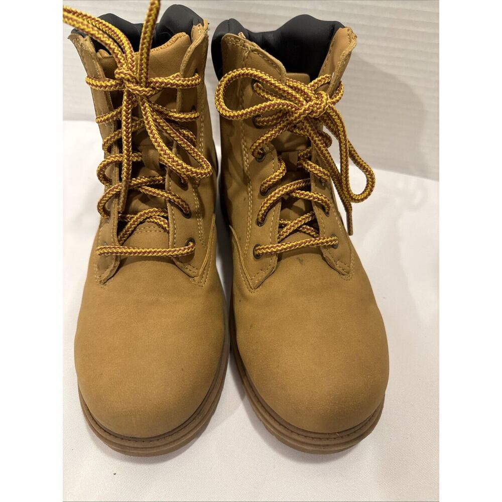 Wonder Nation Tucker Boys Size 4 Lace Up Ankle Boots, Brown, Farm, Outdoor Wear
